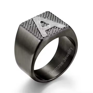 Anillo de sello clásico Simpls de Gentdes Jewelry para hombre
