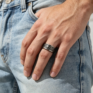 Anillo inteligente R16 deportivo de acero inoxidable