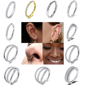 Anillos de titanio G23 para el segmento Daith