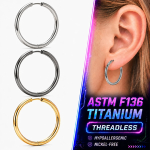 Anillo de nariz Thorrk G23 de titanio