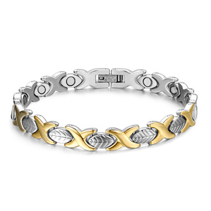 Pulsera terapéutica magnética de acero inoxidable para el cuidado de la salud