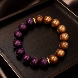 Pulsera ecológica tradicional de hierbas con dije de ágata y jade