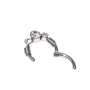 Anillo articulado BCR de acero quirúrgico 316L