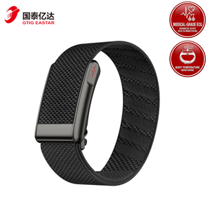 Pulsera inteligente E500 ECG sin pantalla con IA monitor de salud